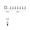 EMOS 40LED XMAS 3AA IP44 2,8M CW D4FC01