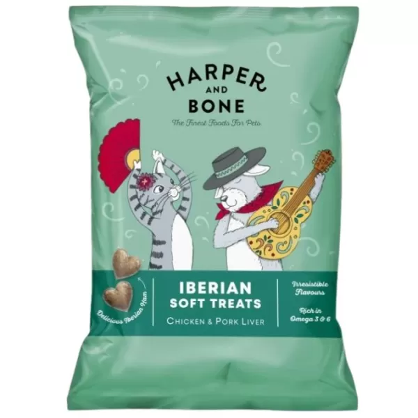 JUKO H-B Cats-Dogs Iberian Soft Treats Chicken-Pork 90g