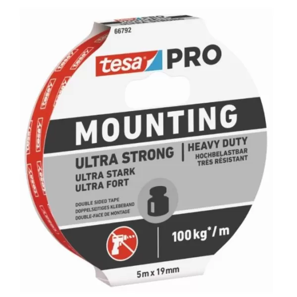 Páska TESA montážní oboustranně lepící pěnová 66792, ultra silná 5mx19mm
