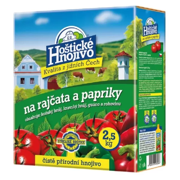 Hoštické - rajčata a papriky 2,5 kg s guánem
