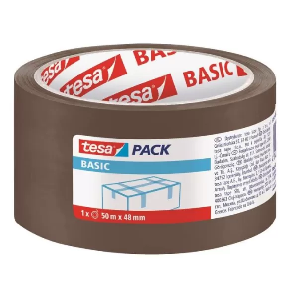 Páska TESA balící Basic 50mx48mm hnědá