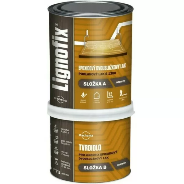 Lignofix epox. 2 složkový lak 0,75l