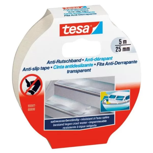 Páska TESA protiskluz.55587 5m x25mm transparentní
