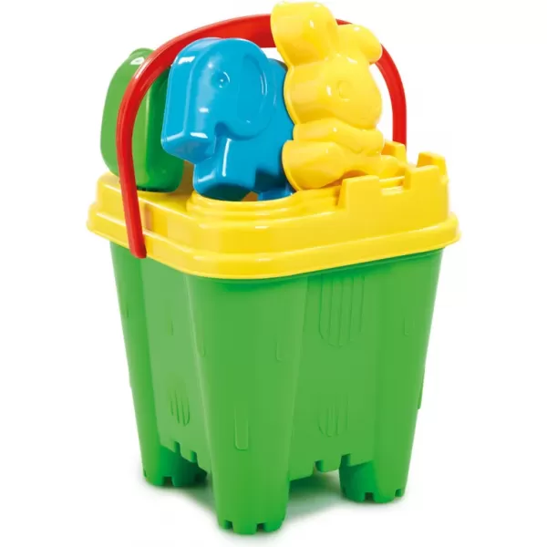 Hračky na písek - set hraček v kyblíku 6ks