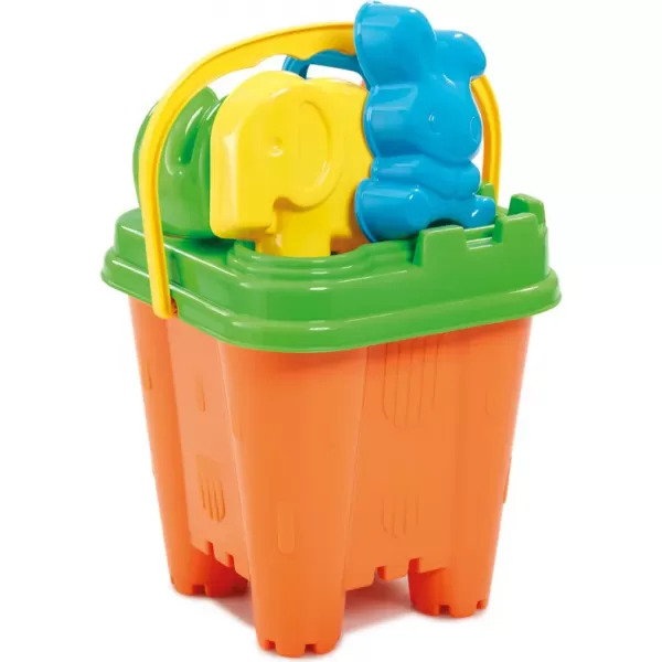 Hračky na písek - set hraček v kyblíku 6ks