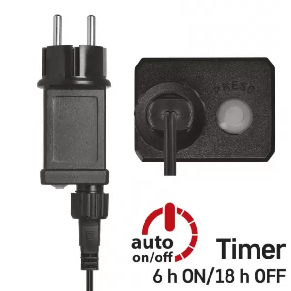 EMOS 150LED XMAS NANO IP44 15M G CW D3AW05