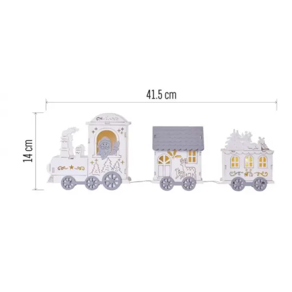 EMOS DCWW22 3LED TRAIN 2AA WW-mašinka bílá