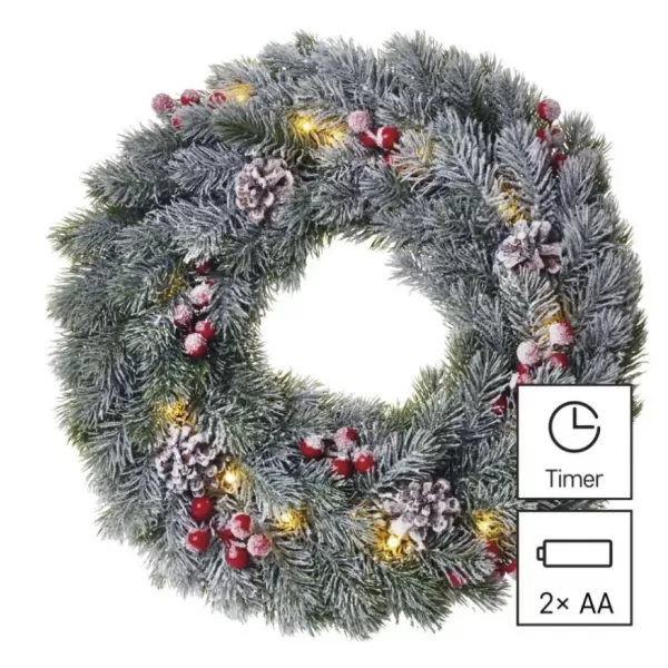 EMOS DCTW06 20LED XMAS WREATH DECO 2AA WW