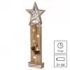 EMOS DCWW10 5LED XMAS WOOD STAR 2AA T WW-dekorace hvězda,jelen
