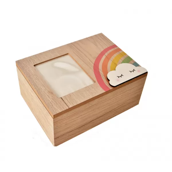 Box dřevo RAINBOW na fotku 20x9x15/7x9cm