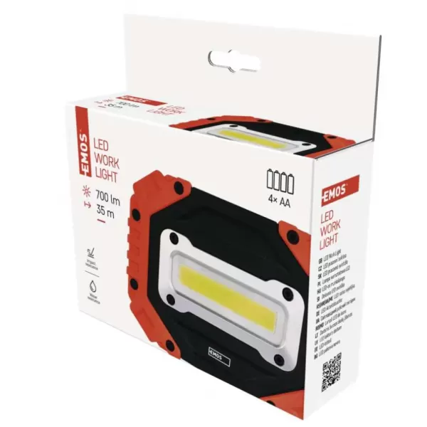 EMOS COB LED pracovní svítilna P4113, 700 lm, 4× AA