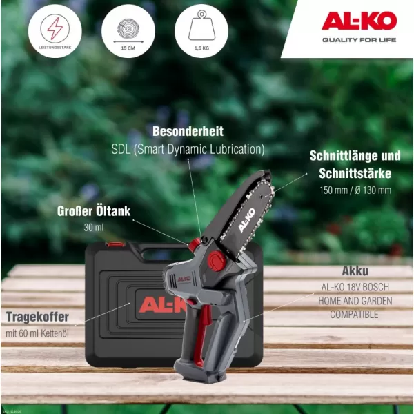 AL-KO Pila řetězová AKU CSM 1815 18V MINI