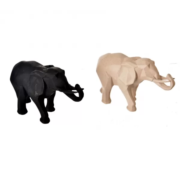 Slon polyresin GEO mat 25x9x15 cm 2ASS