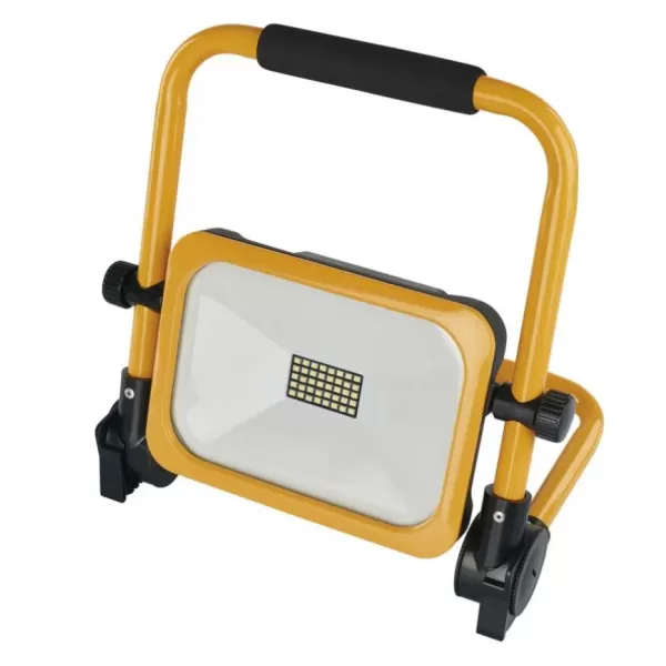 EMOS LED reflektor ACCO nabíjecí, přenosný, 20 W, žlutý, studená bílá (ZS2822)