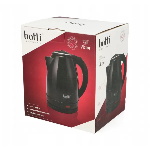 BOTTI Elektrická varná konvice VICTOR 1,7l černá LJ-15-18BC