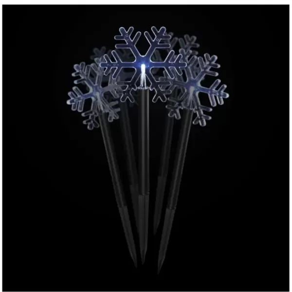 EMOS DCZC01 5LED GARDEN SNOWFLAKE 3AA CW-dekorace LED