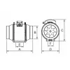 Ventilátor diagonální potrubí DVP HIDE 100 S HACO