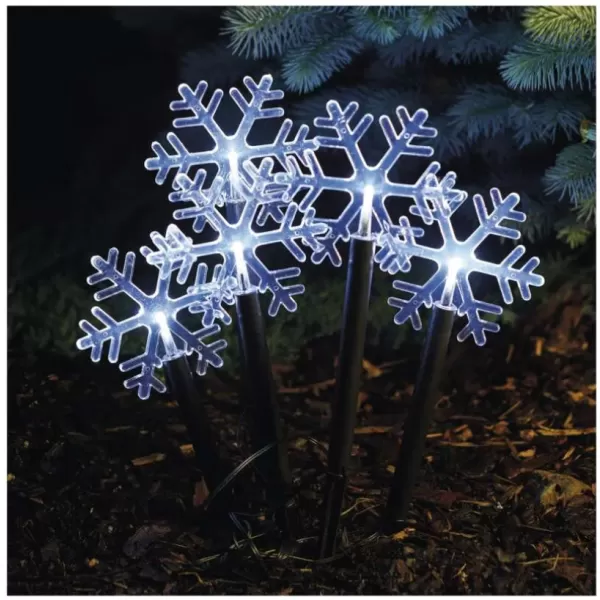EMOS DCZC01 5LED GARDEN SNOWFLAKE 3AA CW-dekorace LED