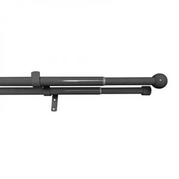 Dvojitá zácl.soupr.roztaž.KOULE 16/19mm, 200-350cm, černý nikl,bez kroužků 7173-0044831