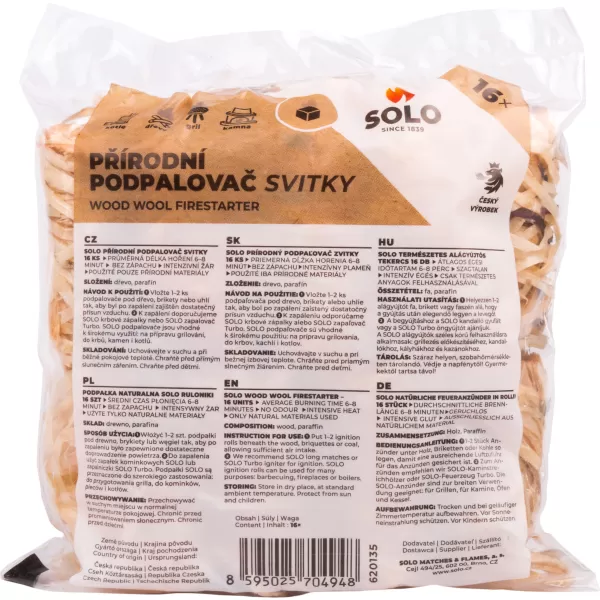 SOLO podpalovač EKO svitky - 16ks