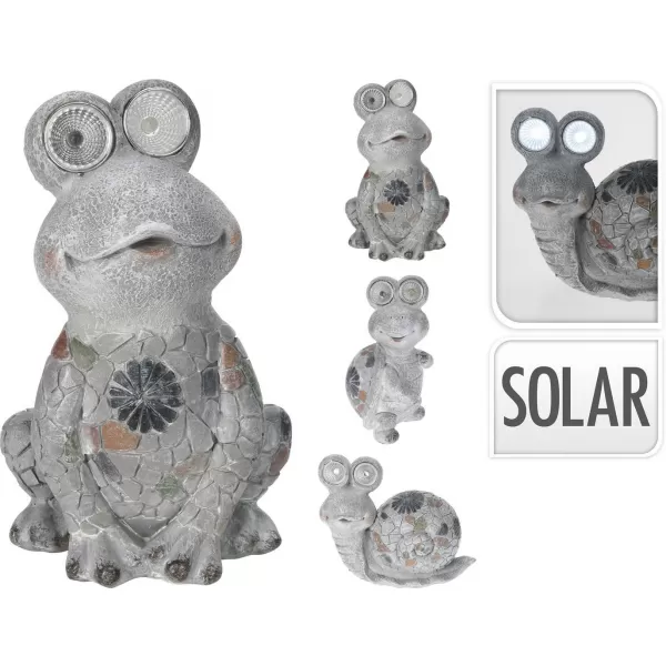 Zvířátko polystone solar šedé 14x7x11,5 cm 3ASS
