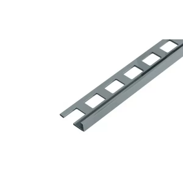 Lišta PVC ukončovací s přep. 6mm tm.šedá