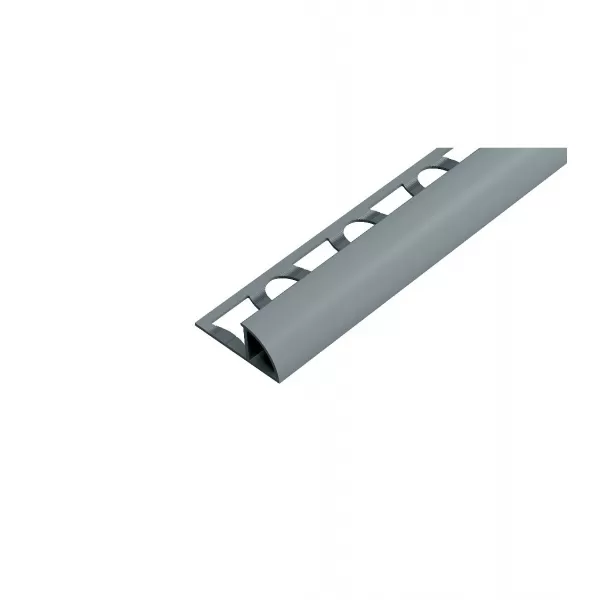 Lišta PVC ukončovací s přep. 7mm tm. šedá