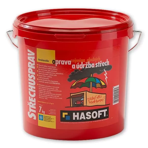 HASOFT Hmota hydroizol. STŘECHUSPRAV šedá 7kg