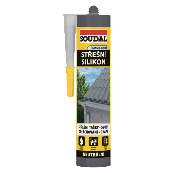 SOUDAL Silikon střešní transparentní 280ml