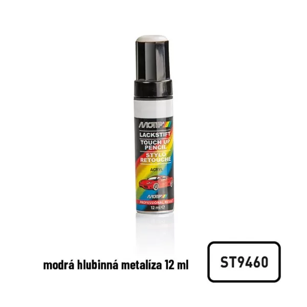 Opravná tužka na lak - modrá hlubinná metalíza 12ml