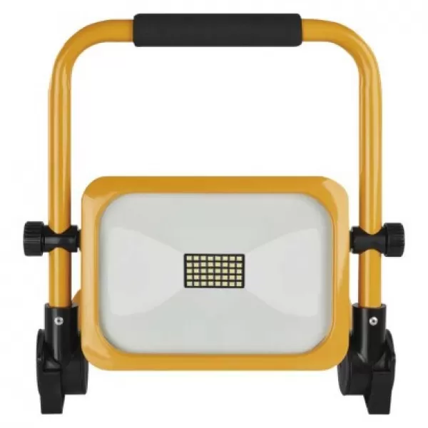 EMOS LED reflektor ACCO nabíjecí, přenosný, 20 W, žlutý, studená bílá (ZS2822)