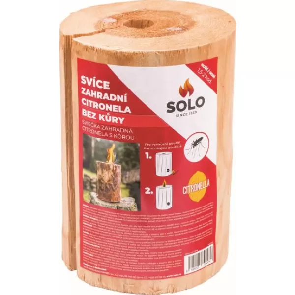 SOLO svíce zahradní Citronela bez kůry