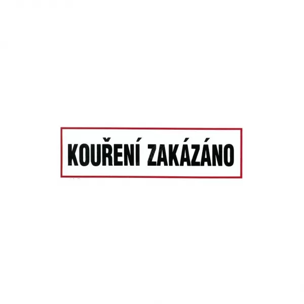 Tabulka bezpečnostní - Kouření zakázano 12276