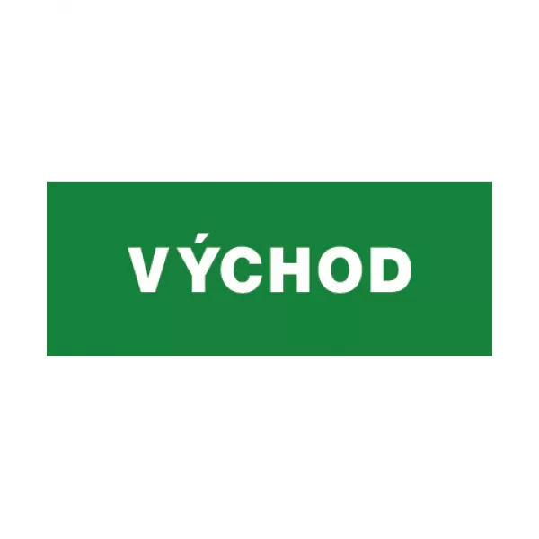 Tabulka bezpečnostní - Východ 12432
