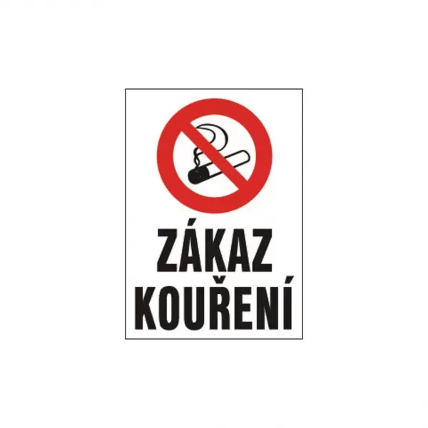 Tabulka bezpečnostní - Zákaz kouření 12318