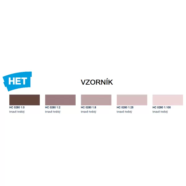 HETcolor 0280 - tmavěhnědá 1 kg