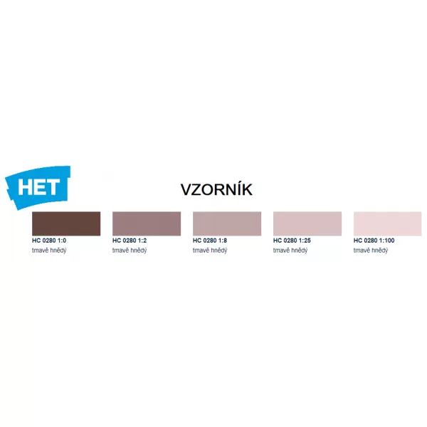 HETcolor 0280 - tmavěhnědá 0,35kg
