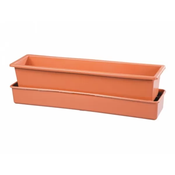 Truhlík samozavlažovací Lebiš - teracota 50cm
