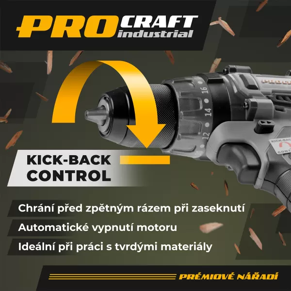 PROCRAFT Aku vrtací šroubovák Industrial CD20A