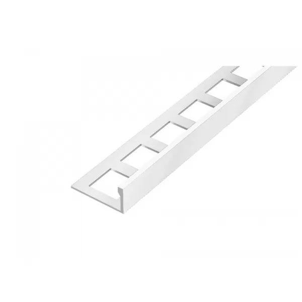 Ukončovací profil "L" 10mm / 2,5m komaxit bílý