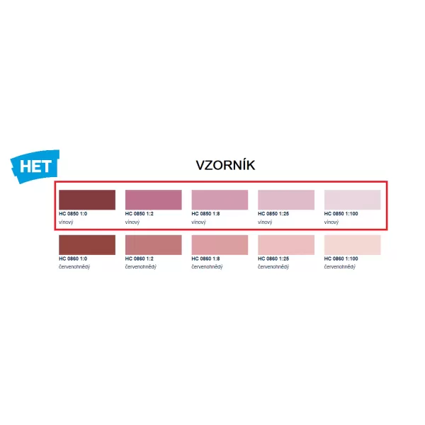 HETcolor 0850 - vínová 0,35kg
