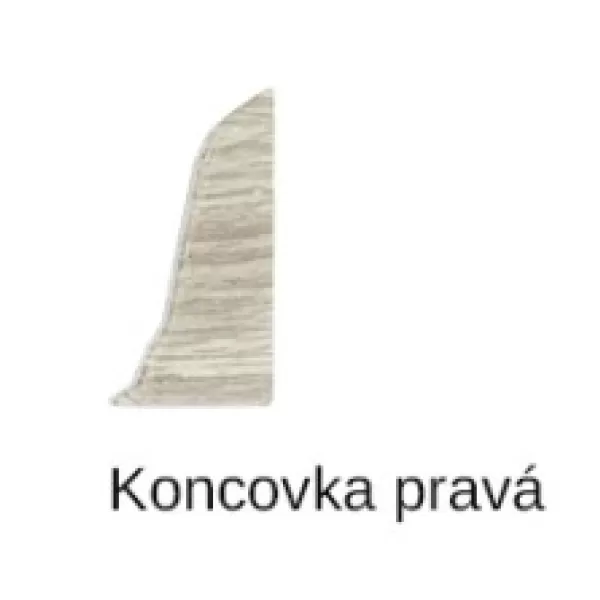 Koncovka pravá SLK50 dub masala