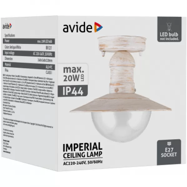 NIPEKO Svítidlo venkovní IMPERIAL E27 bílá