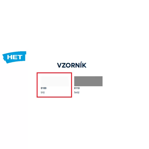 HET Akryl BET 0100 3 kg - bílý