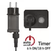 EMOS 150LED XMAS NANO IP44 15M G CW D3AC05