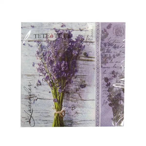 Ubrousek Lavender Bouquet TETE 20 ks 33x33 cm