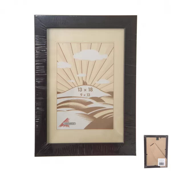 Fotorámeček dřevo hnědý 13x18 cm