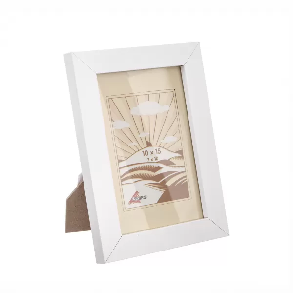 Fotorámeček dřevo bílý 10x15 cm