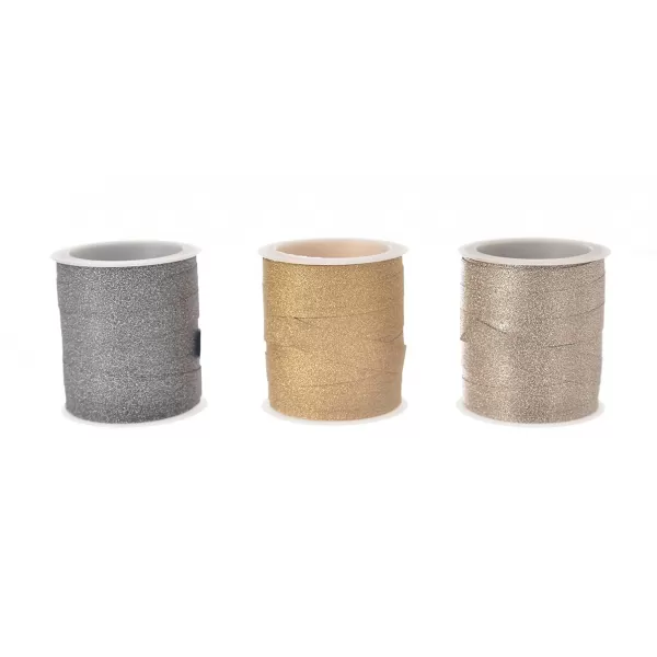 Stuha glitr 1 cm x 10 m 3ASS