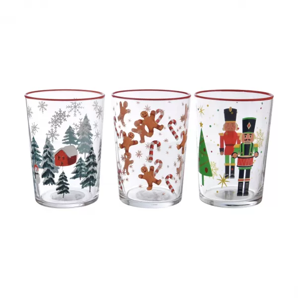Sklenice vánoční 510 ml 13 cm 3ASS